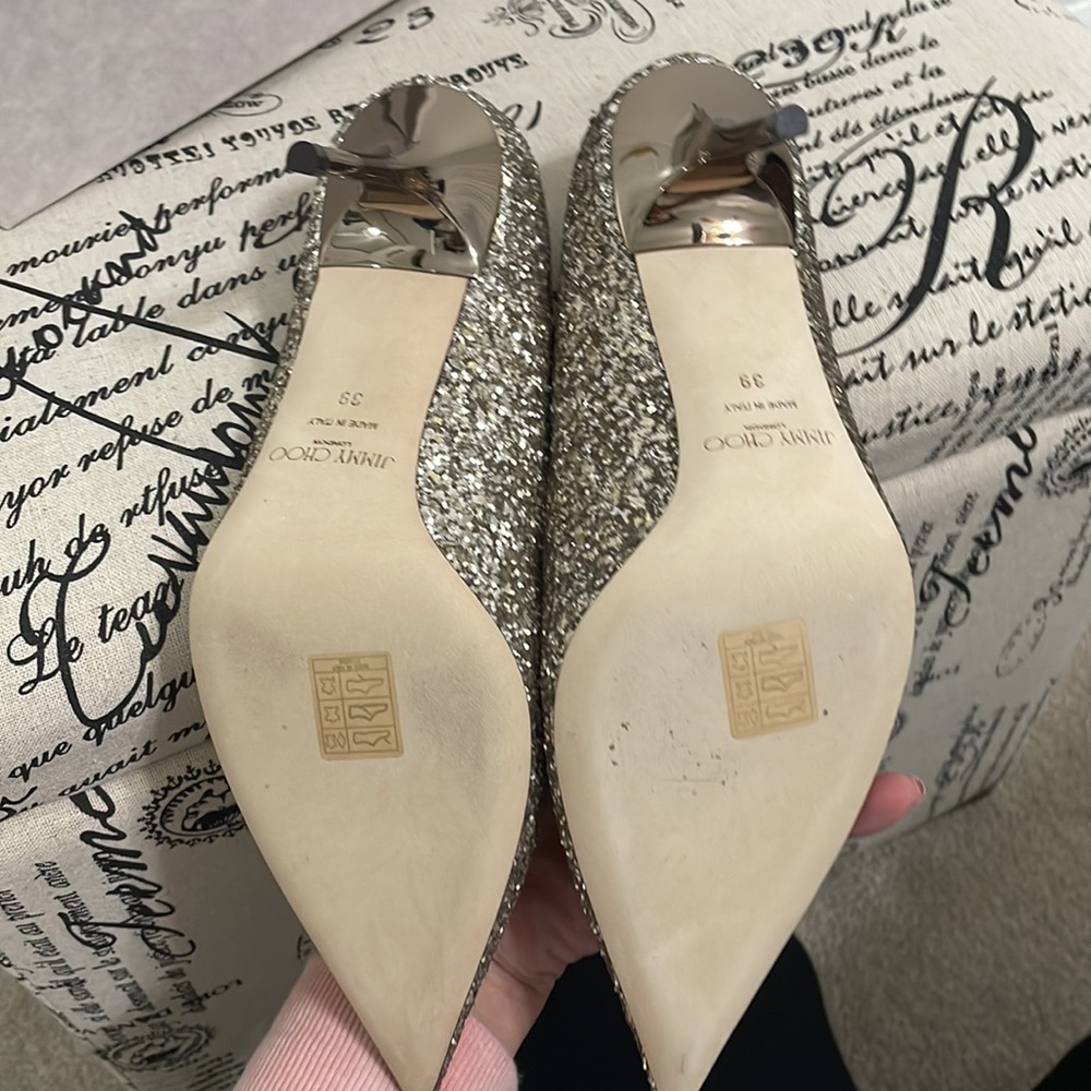 Agnes jimmy choo pump in antique gold - Picture 3 of 6